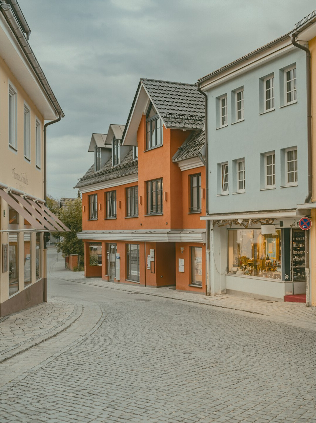 old german village street