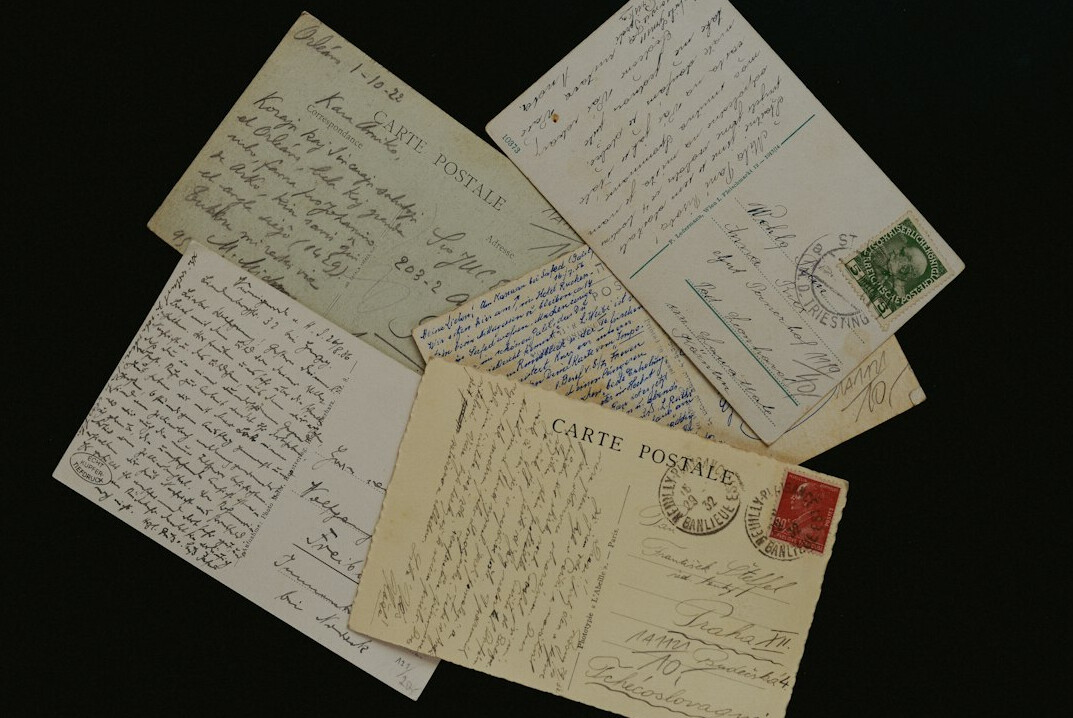 vintage handwritten letters