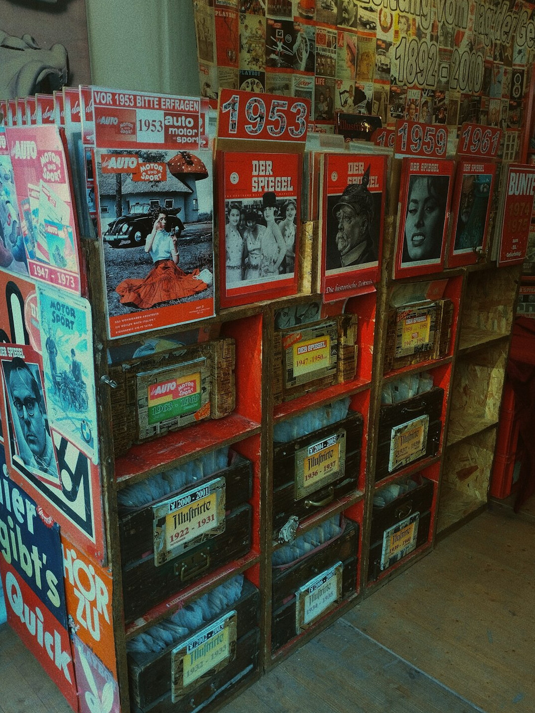 old archive shelves