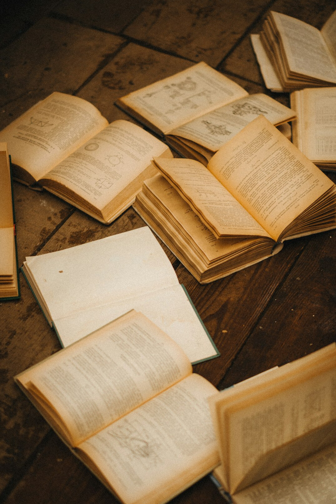 Pile of old books