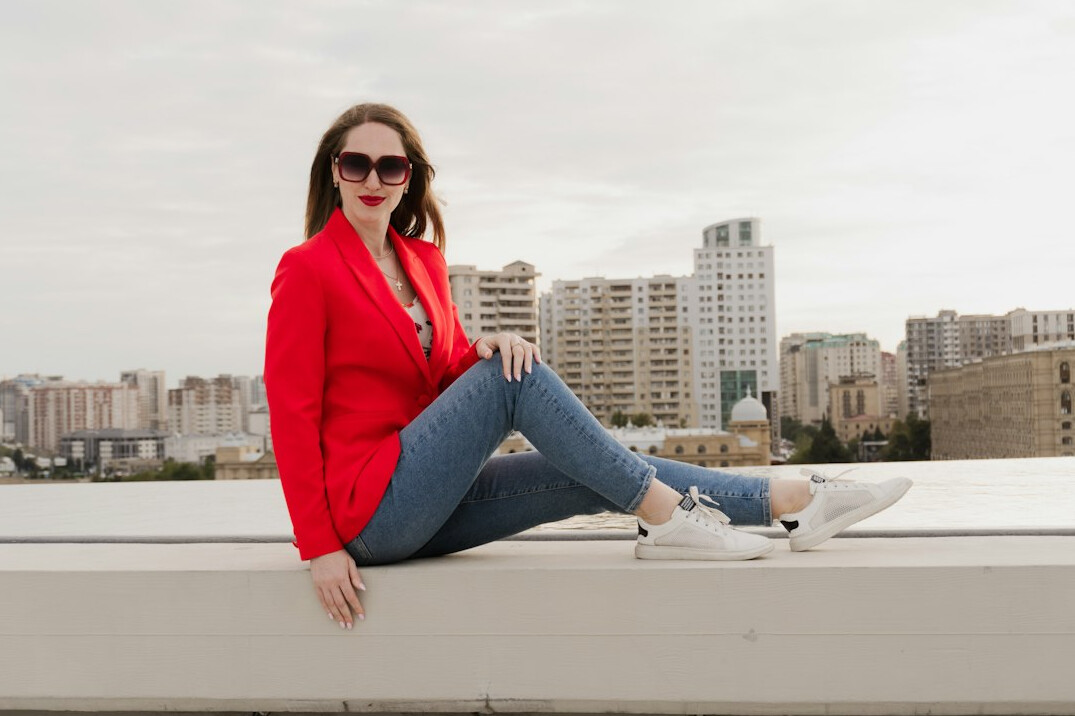 Portrait of a professional woman in a blazer