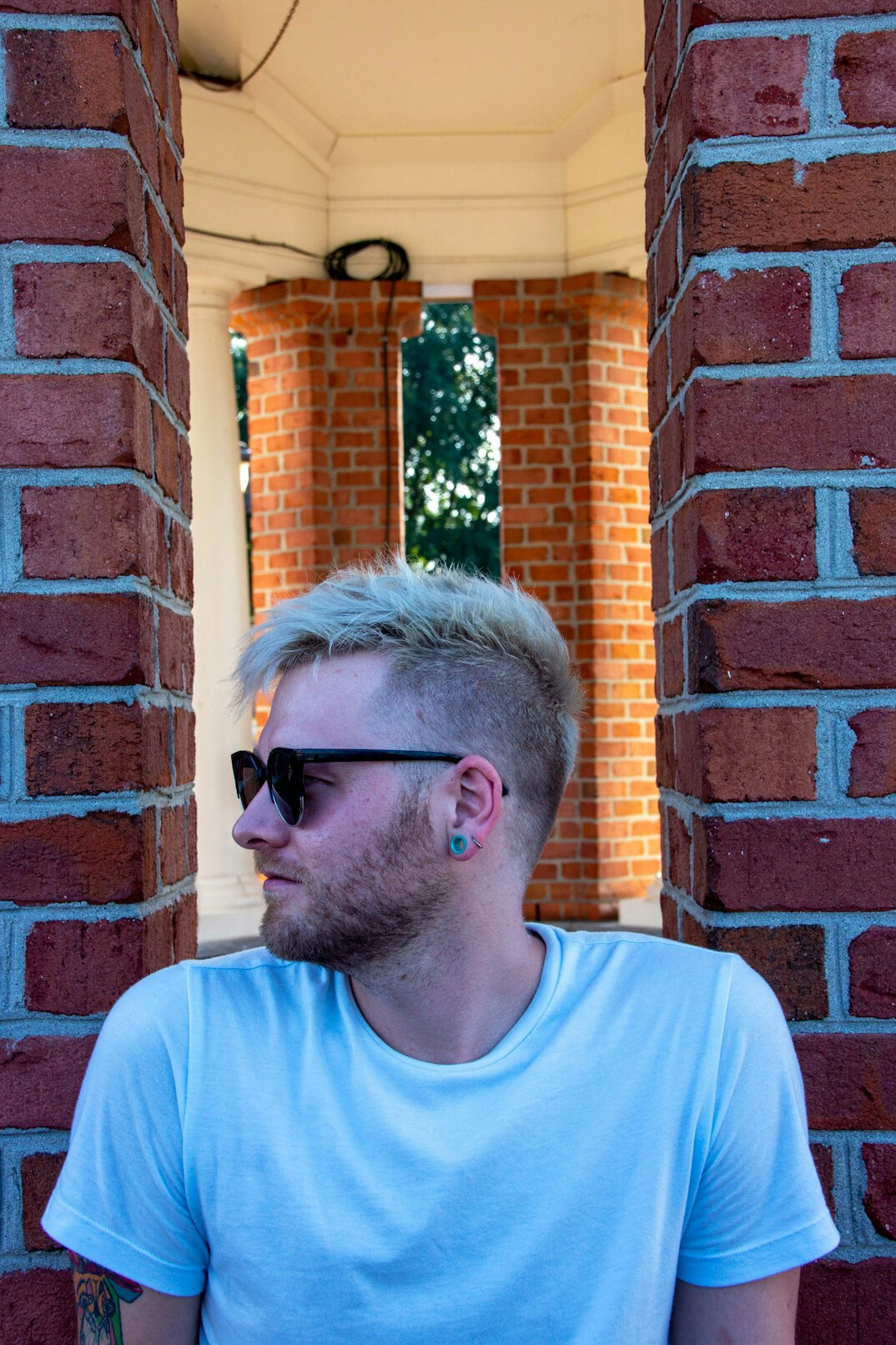 Portrait of a man with short hair and a light beard
