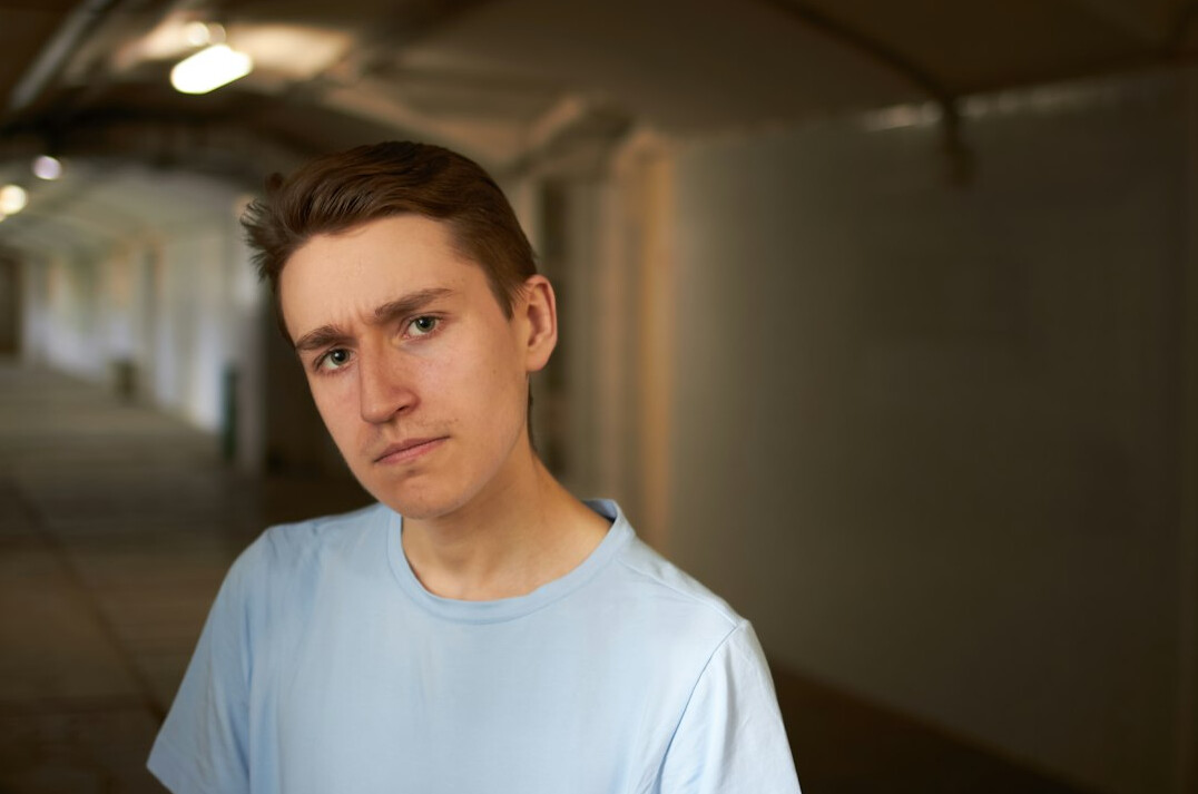 Portrait of a young man in a shirt